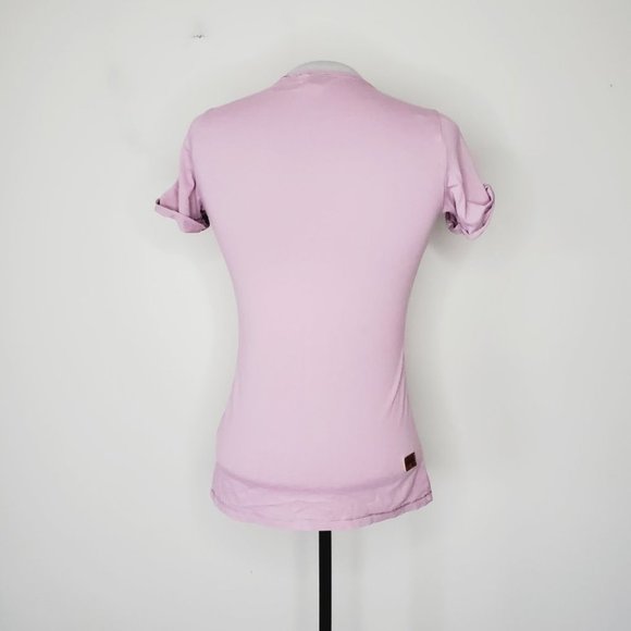 G-STAR Distressed Pink Logo T-Shirt - Picture 5 of 10